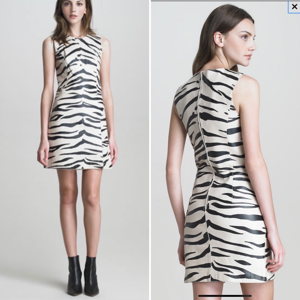 3.1 Phillip Lim leather animal print dress 2